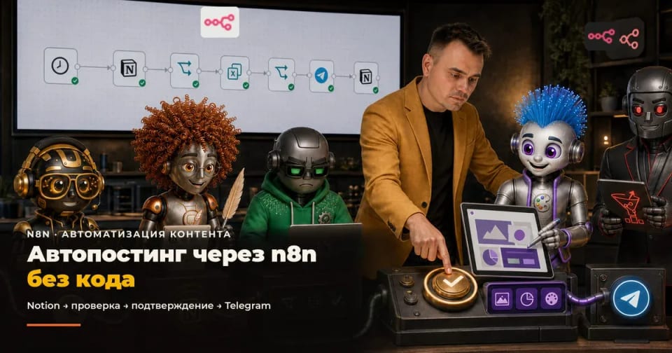 n8n для контент-мейкера: автоматизация постинга без кода