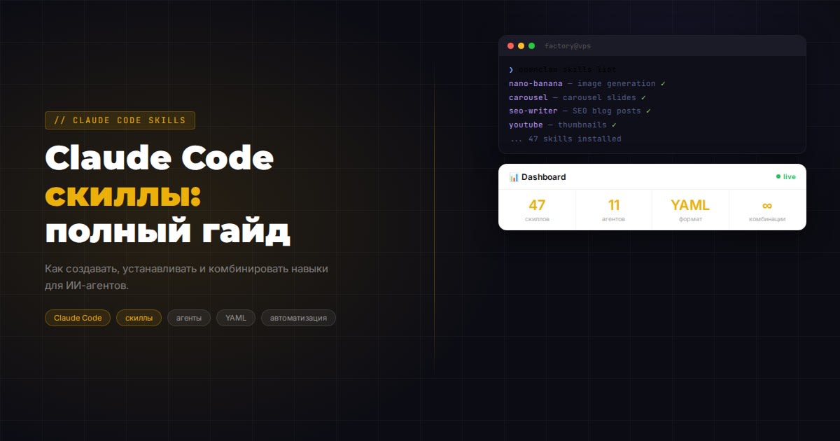 Claude Code скиллы: что это, как создать и где найти лучшие