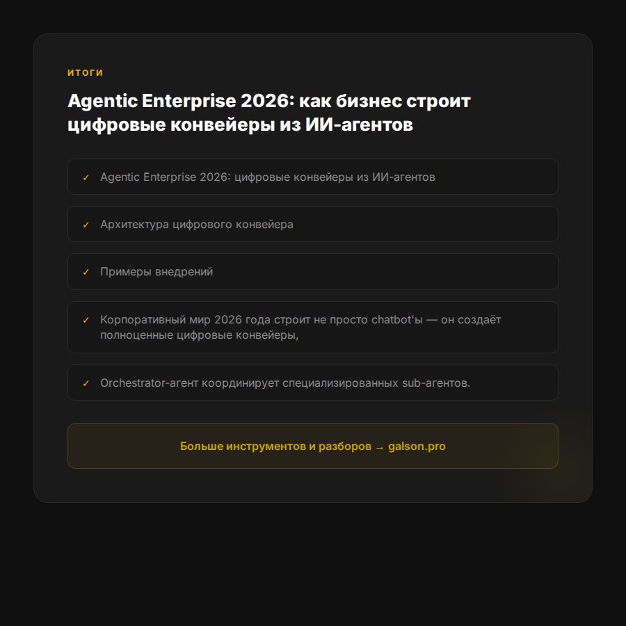 agentic-enterprise-2026-tsifrovye-konveyery — итоги