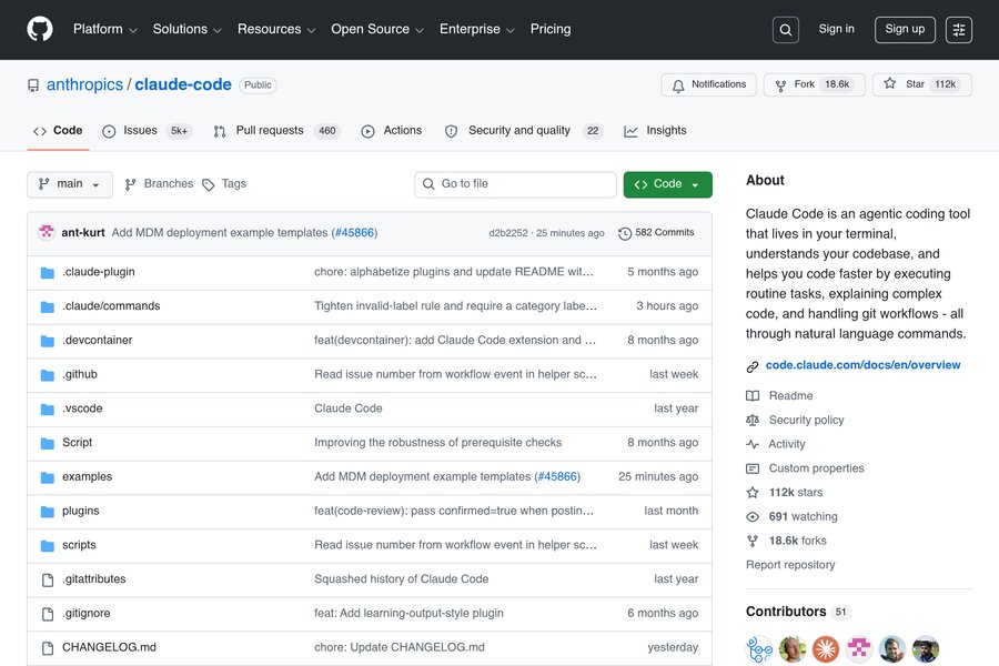 GitHub-репозиторий Claude Code — документация и примеры скиллов