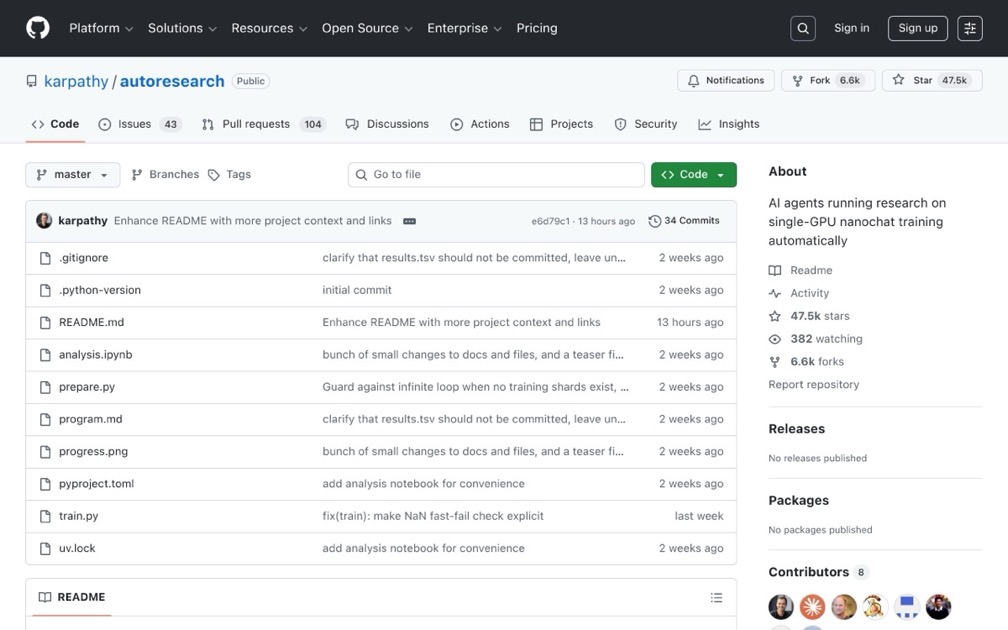 Autoresearch Карпати: ИИ-агенты проводят 700 экспериментов пока ты спишь