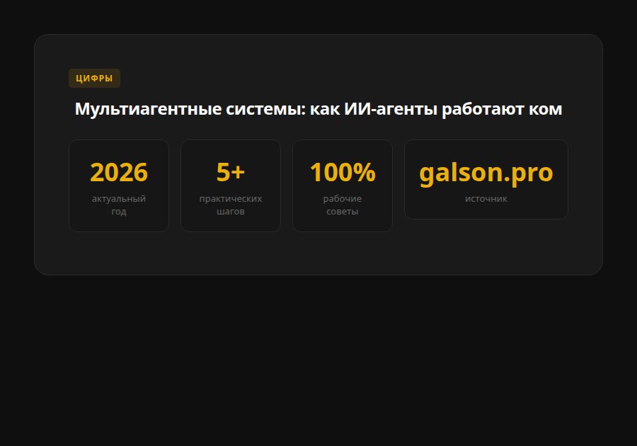 Мультиагентные системы: как ИИ-агенты работают командой и что это даёт малому бизнесу — статистика