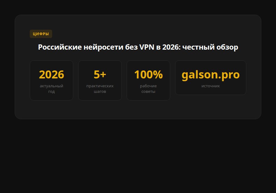 Российские нейросети без VPN в 2026: честный обзор для контент-мейкеров — статистика