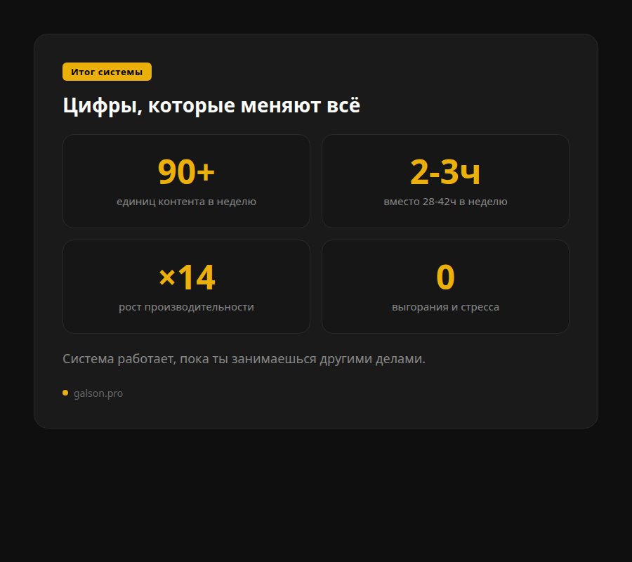 Цифры системы создания контента с ИИ